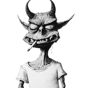 Wrinkly Demon Hag Vinyl Car Decal Sticker – Waterproof & UV-Resistant 8" Wrinkly Demon Hag Vinyl Car Decal Sticker – Waterproof & UV-Resistant 8"