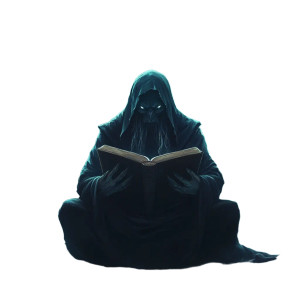 Eldritch Scholar Monk Vinyl Car Decal Sticker – Waterproof & UV-Resistant 8" Eldritch Scholar Monk Vinyl Car Decal Sticker – Waterproof & UV-Resistant 8"