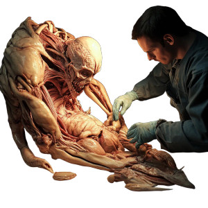 Alien Dissection Vinyl Car Decal Sticker – Waterproof & UV-Resistant 8"