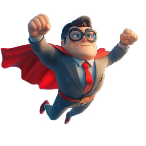 Flying Office Hero Vinyl Car Decal Sticker – Waterproof & UV-Resistant 8"