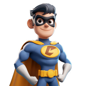 Cartoon Superhero V3 Vinyl Car Decal Sticker – Waterproof & UV-Resistant 8"