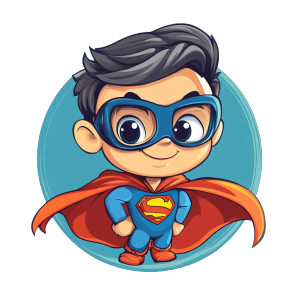 Super Kids Logo Vinyl Car Decal Sticker – Waterproof & UV-Resistant 8"