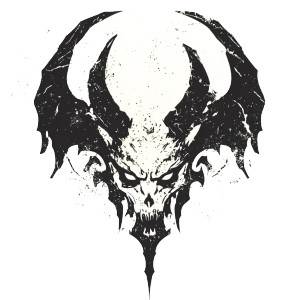Chaos Demon Symbol Vinyl Car Decal Sticker – Waterproof & UV-Resistant 8"
