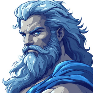 Cartoon Zeus V3 Vinyl Car Decal Sticker – Waterproof & UV-Resistant 8" Cartoon Zeus V3 Vinyl Car Decal Sticker – Waterproof & UV-Resistant 8"