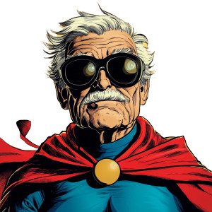 Senior Superhero Vinyl Car Decal Sticker – Waterproof & UV-Resistant 8"