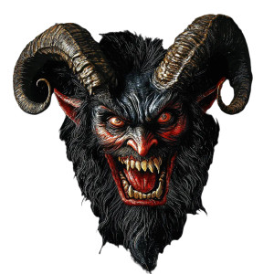 Krampus Face Vinyl Car Decal Sticker – Waterproof & UV-Resistant 8" Krampus Face Vinyl Car Decal Sticker – Waterproof & UV-Resistant 8"