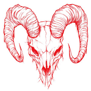 Demonic Goat Skull V2 Vinyl Car Decal Sticker – Waterproof & UV-Resistant 8" Demonic Goat Skull V2 Vinyl Car Decal Sticker – Waterproof & UV-Resistant 8"