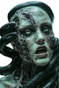 Snake-Entwined Woman Vinyl Car Decal Sticker – Waterproof & UV-Resistant 8"