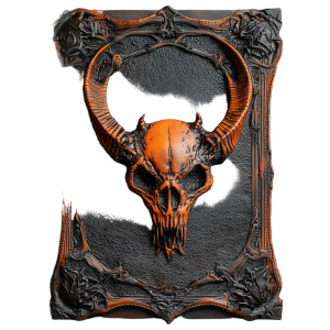 Tribal Armor Totem Vinyl Car Decal Sticker – Waterproof & UV-Resistant 8"