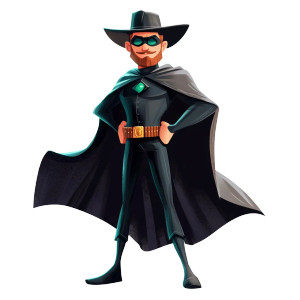 Superhero Character V2 Vinyl Car Decal Sticker – Waterproof & UV-Resistant 8"