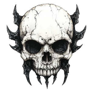 Gothic Skull Vinyl Car Decal Sticker – Waterproof & UV-Resistant 8" Gothic Skull Vinyl Car Decal Sticker – Waterproof & UV-Resistant 8"