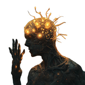 Dark Psychedelic Figure Vinyl Car Decal Sticker – Waterproof & UV-Resistant 8"