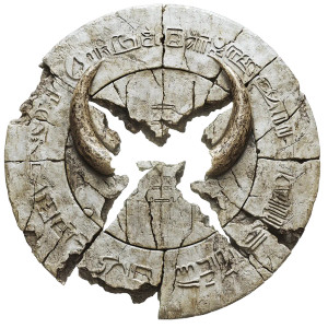 Ancient Stone Crest Vinyl Car Decal Sticker – Waterproof & UV-Resistant 8"