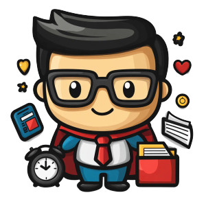 Office Superhero V2 Vinyl Car Decal Sticker – Waterproof & UV-Resistant 8"