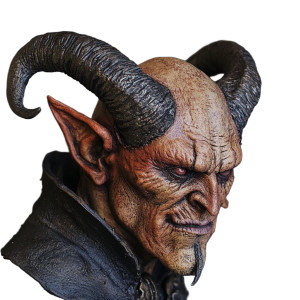 Horned Warlock Vampire Vinyl Car Decal Sticker – Waterproof & UV-Resistant 8"