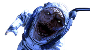 Startled Astronaut Encounter Vinyl Car Decal Sticker – Waterproof & UV-Resistant 8"