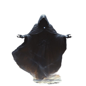 Mysterious Hooded Figure V8 Vinyl Car Decal Sticker – Waterproof & UV-Resistant 8"