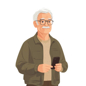 Happy Elderly Man V2 Vinyl Car Decal Sticker – Waterproof & UV-Resistant 8" Happy Elderly Man V2 Vinyl Car Decal Sticker – Waterproof & UV-Resistant 8"
