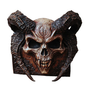 Demon Skull Box Vinyl Car Decal Sticker – Waterproof & UV-Resistant 8"
