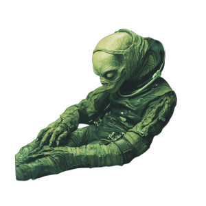 Mammal-Like Alien Vinyl Car Decal Sticker – Waterproof & UV-Resistant 8"