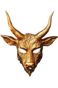 Demonic Cow Mask Vinyl Car Decal Sticker – Waterproof & UV-Resistant 8"