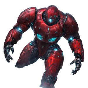 Fantasy Red Golem Vinyl Car Decal Sticker – Waterproof & UV-Resistant 8"