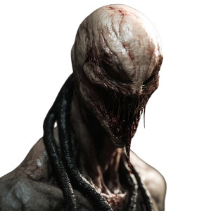 Menacing Featureless Demon Vinyl Car Decal Sticker – Waterproof & UV-Resistant 8"