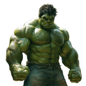 Hulk In T-Shirt Vinyl Car Decal Sticker – Waterproof & UV-Resistant 8"