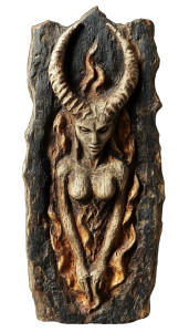 Horned Woman Talisman Vinyl Car Decal Sticker – Waterproof & UV-Resistant 8" Horned Woman Talisman Vinyl Car Decal Sticker – Waterproof & UV-Resistant 8"