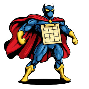 Superhero Calendar Logo Vinyl Car Decal Sticker – Waterproof & UV-Resistant 8"