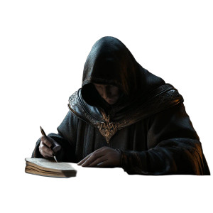 Medieval Scribe Writing Vinyl Car Decal Sticker – Waterproof & UV-Resistant 8" Medieval Scribe Writing Vinyl Car Decal Sticker – Waterproof & UV-Resistant 8"