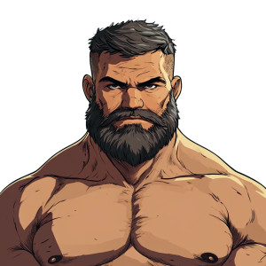 Hairy Cartoon Man Vinyl Car Decal Sticker – Waterproof & UV-Resistant 8" Hairy Cartoon Man Vinyl Car Decal Sticker – Waterproof & UV-Resistant 8"