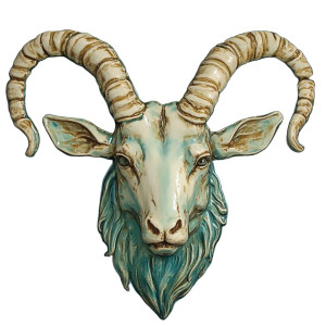 Capricorn Tile Vinyl Car Decal Sticker – Waterproof & UV-Resistant 8"