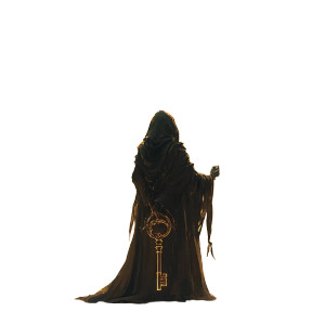 Mystical Key Holder Vinyl Car Decal Sticker – Waterproof & UV-Resistant 8"