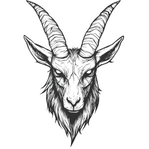 Evil Goat Head V3 Vinyl Car Decal Sticker – Waterproof & UV-Resistant 8" Evil Goat Head V3 Vinyl Car Decal Sticker – Waterproof & UV-Resistant 8"