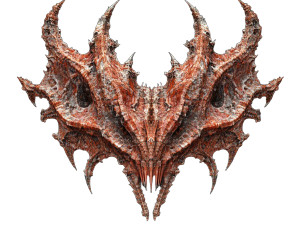 Alien Fractal Head Vinyl Car Decal Sticker – Waterproof & UV-Resistant 8"