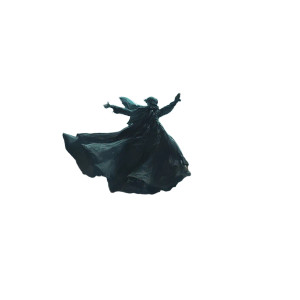 Ghost Magician Flying Vinyl Car Decal Sticker – Waterproof & UV-Resistant 8"