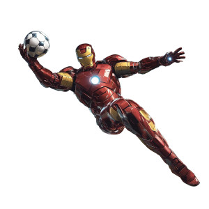 Iron Man Kick Vinyl Car Decal Sticker – Waterproof & UV-Resistant 8"