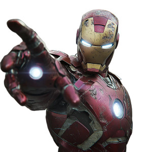 Iron Man Punching Vinyl Car Decal Sticker – Waterproof & UV-Resistant 8"