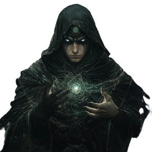 Dark Earth Mage Vinyl Car Decal Sticker – Waterproof & UV-Resistant 8"