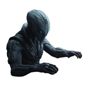 Alien At Controls Vinyl Car Decal Sticker – Waterproof & UV-Resistant 8"