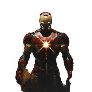 Iron Man As God Vinyl Car Decal Sticker – Waterproof & UV-Resistant 8"