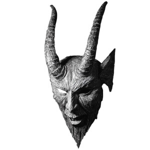 Krampus Mask V5 Vinyl Car Decal Sticker – Waterproof & UV-Resistant 8"