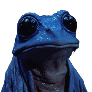 Blue Frog Human Vinyl Car Decal Sticker – Waterproof & UV-Resistant 8"