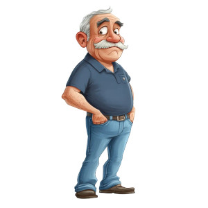 Old Man Asterix Vinyl Car Decal Sticker – Waterproof & UV-Resistant 8" Old Man Asterix Vinyl Car Decal Sticker – Waterproof & UV-Resistant 8"
