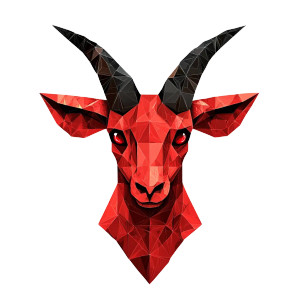 Red Capricorn Vector Vinyl Car Decal Sticker – Waterproof & UV-Resistant 8" Red Capricorn Vector Vinyl Car Decal Sticker – Waterproof & UV-Resistant 8"