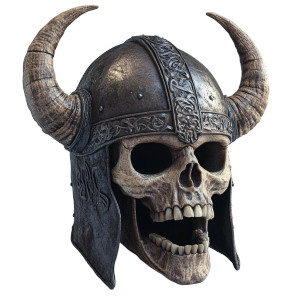 Viking Helmet Skull Vinyl Car Decal Sticker – Waterproof & UV-Resistant 8"