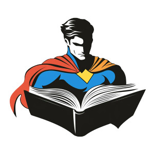 Super Hero Book Vinyl Car Decal Sticker – Waterproof & UV-Resistant 8"