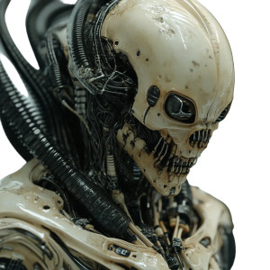 Xenomorphic Robotic Parasite Vinyl Car Decal Sticker – Waterproof & UV-Resistant 8"