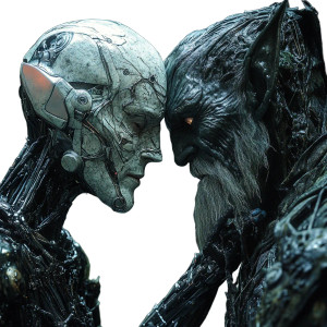 Borg Vs Goblin King Vinyl Car Decal Sticker – Waterproof & UV-Resistant 8"